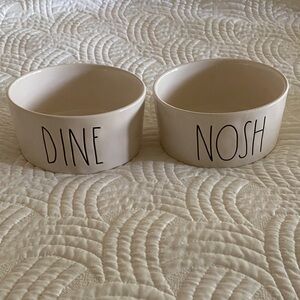 Rae Dunn dog bowls